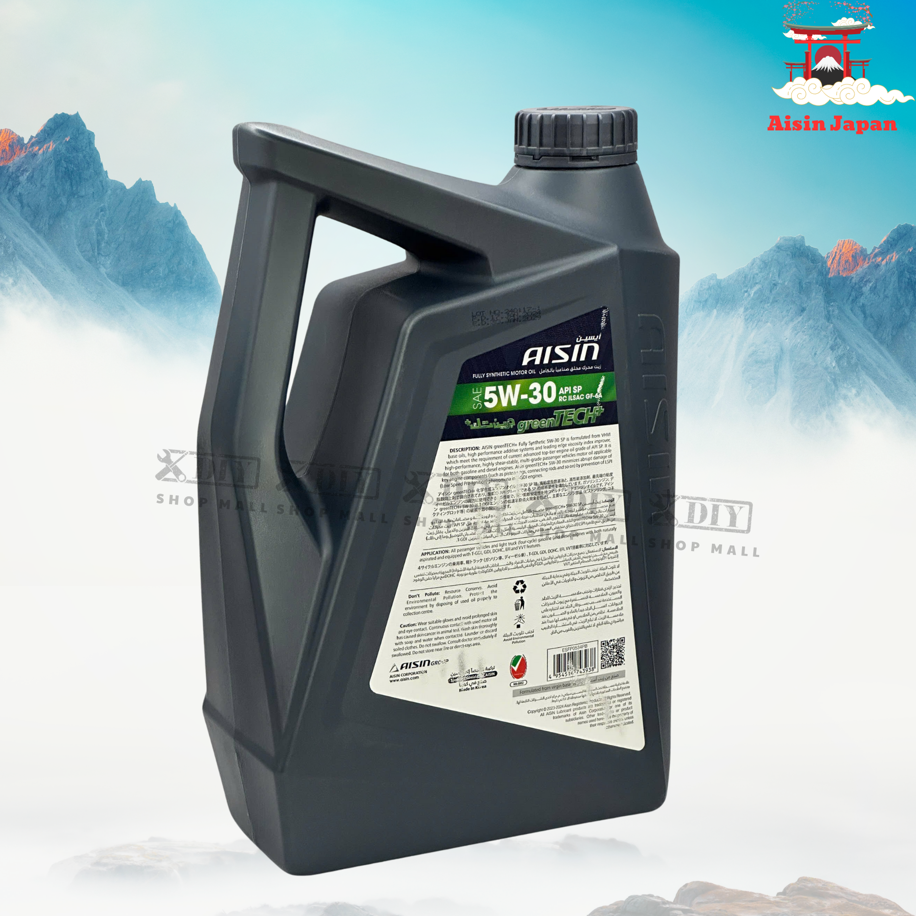 Dầu động cơ xăng AISIN 5W-30 SP 3 Dầu động cơ xăng AISIN 5W-30 SP