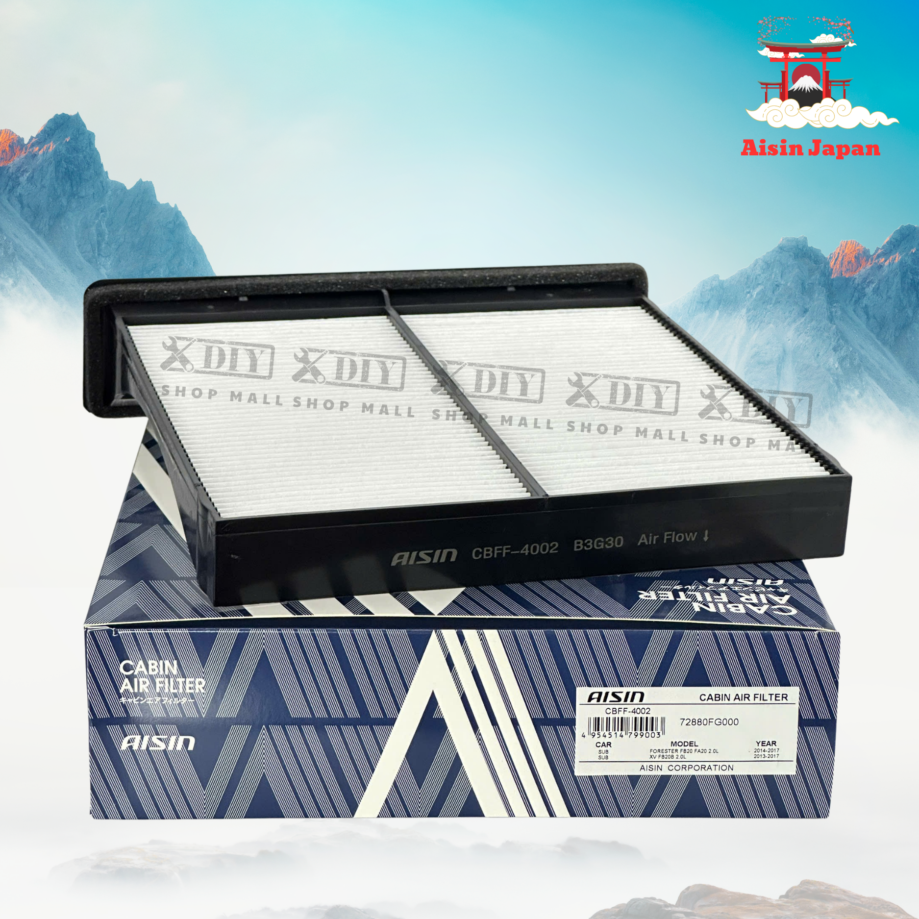 Lọc Gió Điều Hòa Aisin Cho Subaru Forester CBFF-4002 4 Lọc Gió Điều Hòa Aisin Cho Subaru Forester Mã sản phẩm CBFF-4002