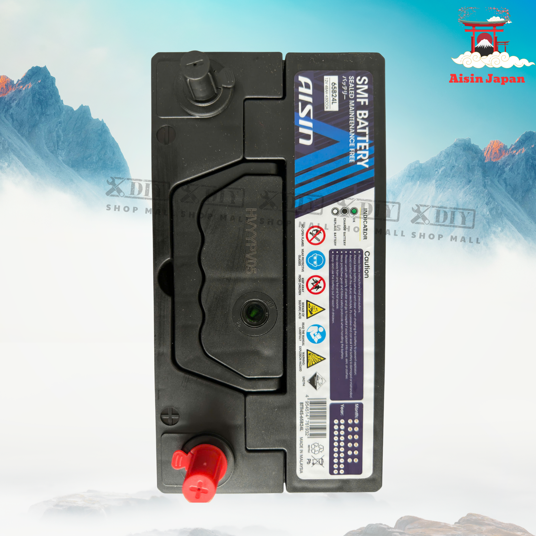 Ắc quy AISIN SMF BTR4S-65B24L 2 Ắc quy AISIN SMF BTR4S-65B24L
