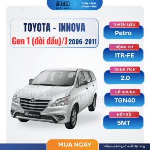 Combo bảo dưỡng Toyota Innova Gen 1 / J 2006–2011