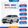 Combo bảo dưỡng Innova Gen 2.0G 2019–2020