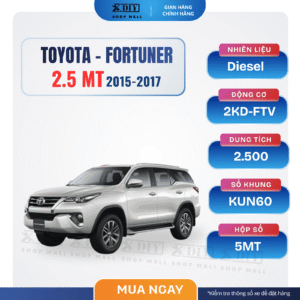 Combo bảo dưỡng Fortuner 2.5 MT 2015–2017