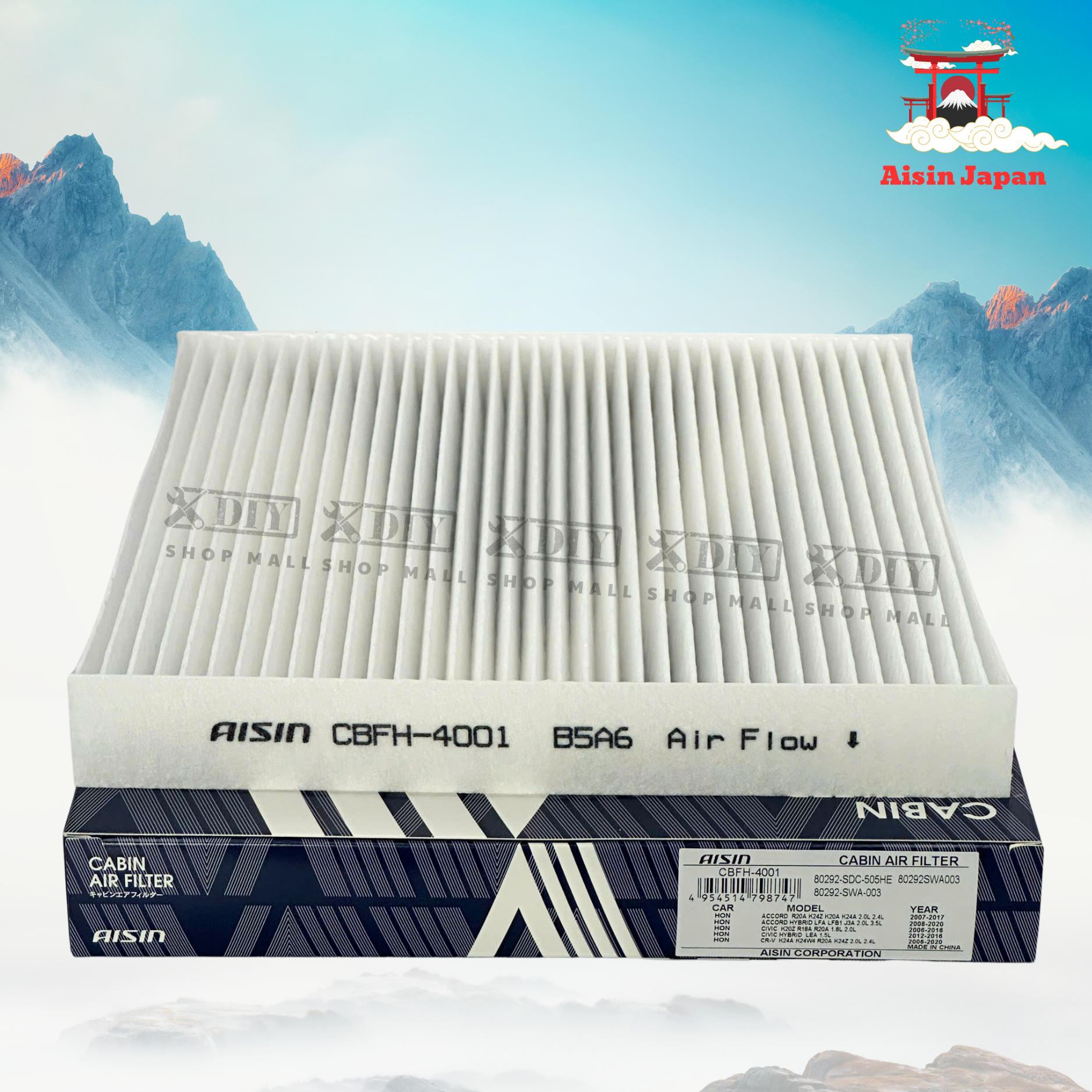 Lọc gió điều hòa Aisin Honda CBFH-4001 1 Lọc gió điều hòa Aisin Honda CBFH-4001