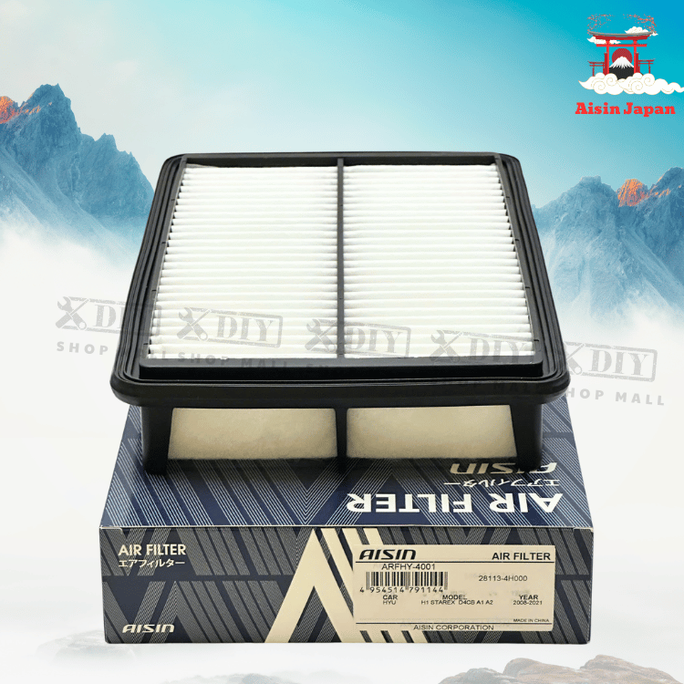 Lọc gió động cơ Aisin ARFHY-4001 1 Lọc gió động cơ Aisin ARFHY-4001 phù hợp cho: Hyundai H1 Starex (2008–2021) Mã OE tương thích: 28113-4H000 / 281134H000 Thông số kỹ thuật lọc gió động cơ Aisin ARFHY-4001 Chiều dài: 267 mm Chiều rộng: 190 mm Chiều cao: 51 mm