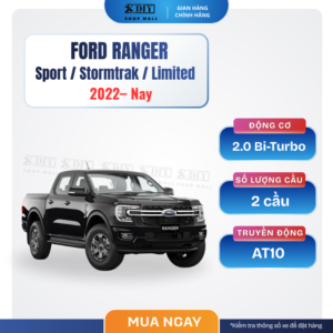 Combo bảo dưỡng Ford Ranger 2022–Nay Sport / Stormtrak / Limited 2.0 Bi-Turbo AT10 là giải pháp toàn diện giúp người dùng chăm sóc xe đúng chuẩn, tiết kiệm chi phí và duy trì hiệu suất vận hành tối ưu